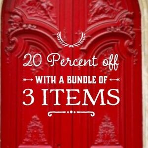 Red Ornate Door Decor